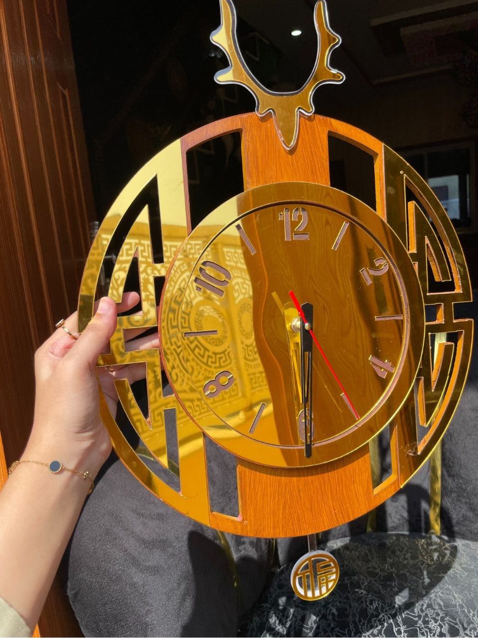 NO 1 Branded wall clock home living room creative decorative wall clock Chinese style